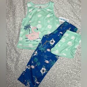 New Carters Flamingo 3pc loose fit pjs